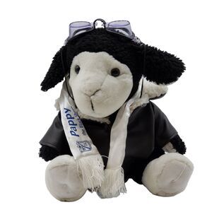 1988 Chrisha Playful Paddy the Black Sheep Stuffed Animal Plush Vintage